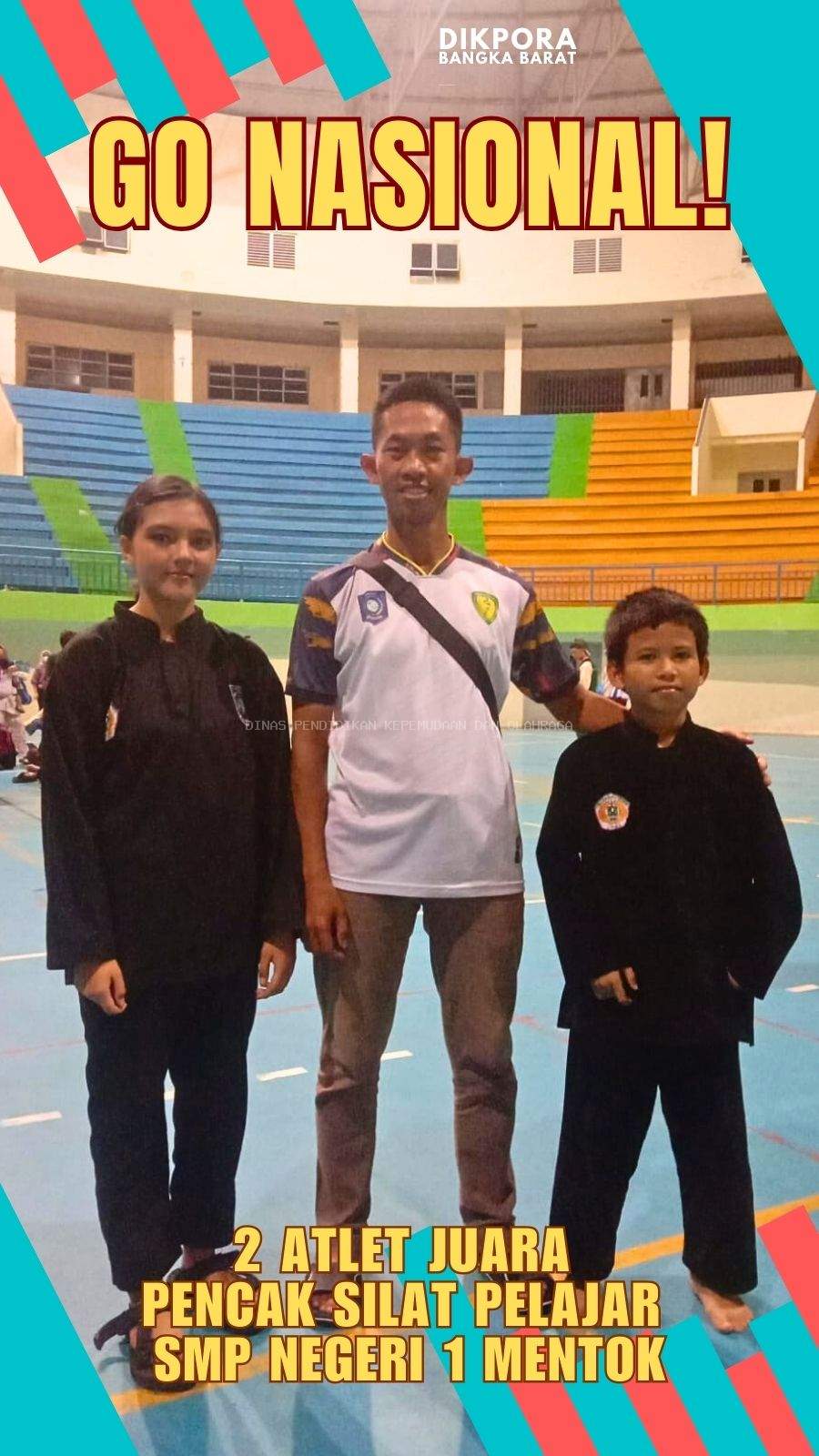 Atlet Pencak Silat SMP Negeri 1 Mentok Sabet Juara dan Tembus ke Tingkat Nasional