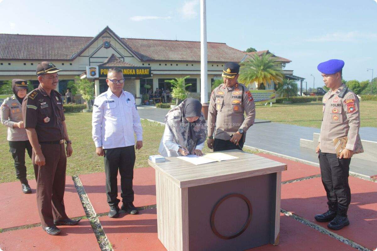 Polres dan Disdikpora Bangka Barat Perkuat Sinergi melalui Program GEBER untuk Cegah Kenakalan Remaja