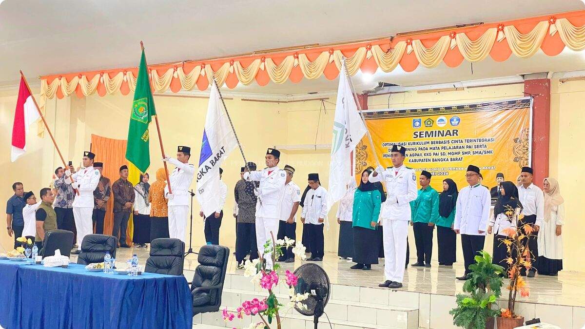 Pengukuhan AGPAII Bangka Barat Perkuat Peran Guru PAI dalam Pendidikan Karakter